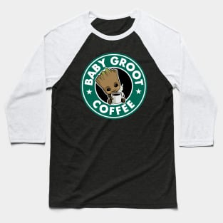 Baby Groot Coffee Baseball T-Shirt